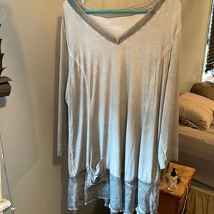 Soft Surroundings, 1X Gray tunic, L/S